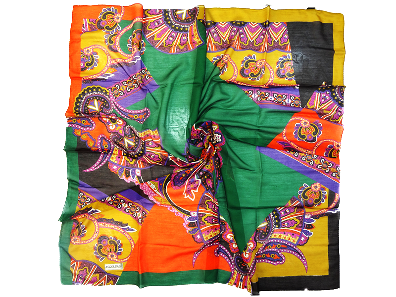  روسری نخی دور دوز ترنج  در رنگ‌‌‌‌های متنوع در bigmagazin