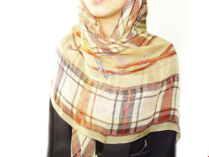 حریر بابری دور دست دوز Miss Gold